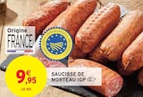 Saucisse de Morteau IGP dans le catalogue Intermarché