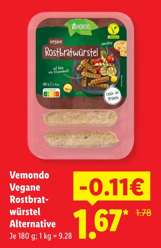 Vegane Rostbratwürstel Alternative