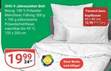 Aktuelle Kopfkissen Angebote bei GLOBUS in Leipzig Aktuelles 4-Jahreszeiten-Bett Angebot bei GLOBUS in Leipzig ab 12,99 €