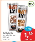 Latte Cappuccino von Oatly für 1,39 € bei budni im Angebot Latte Cappuccino von Oatly im aktuellen budni Prospekt