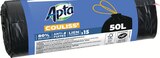 Sac poubelle lien coulissant 15x50L - APTA - Intermarché Contact à Calais Sac poubelle lien coulissant 15x50L - APTA en promo chez Intermarché Contact Calais à 1,60 €