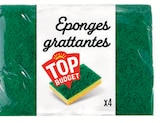 Eponges Grattantes x4 Vertes - Top Budget dans le catalogue Intermarché Hyper
