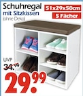 Schuhregal mit Sitzkissen Angebote bei Wreesmann Cottbus für 29,99 €