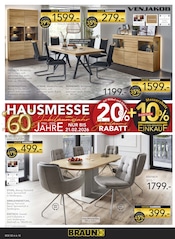 Stuhl im BRAUN Möbel-Center Prospekt in St. Ingbert Aktueller BRAUN Möbel-Center Prospekt mit Stuhl, "60 JAHRE BRAUN MÖBEL CENTER", Seite 10