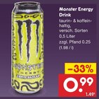 Aktuelles Monster Energy Drink Angebot bei Netto Marken-Discount in Jena ab 0,99 €