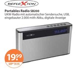 Portables Radio SB200 im Angebot bei V-Markt in Kaufbeuren Portables Radio SB200 Angebote von REFLEXION bei V-Markt Kaufbeuren für 19,99 €