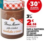 Pâte à tartiner cacahuète et cacao - Bonne Maman en promo chez Super U Pâte à tartiner cacahuète et cacao - Bonne Maman dans le catalogue Super U