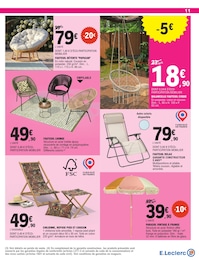 Offre Fauteuil dans le catalogue E.Leclerc du moment à la page 11