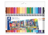 24 Feutres Double Pointe en promo chez Bureau Vallée 24 Feutres Double Pointe dans le catalogue Bureau Vallée