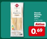 Baguette Weizen im Angebot bei famila Nordwest in Oldenburg Baguette Weizen Angebote von Sinnack bei famila Nordwest Oldenburg für 0,69 €