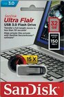 Clé USB 3.0 Ultra Flair 32 GB performance 150 Mb/s - Sandisk en promo chez Cora Drancy à 9,99 €
