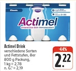nah und gut Mildenau - Actimel Drink Angebot im Prospekt Actimel Drink bei nah und gut im Mildenau Prospekt für 2,22 €