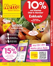 Netto Marken-Discount Discounter Prospekt der aktuellen Woche mit 2 Seiten, gültig von 16.02.2026 bis 21.02.2026, in Hamburg und Umgebung Aktueller Netto Marken-Discount Discounter Prospekt in Hamburg und Umgebung, "10% auf Obst & Gemüse" mit 2 Seiten, 16.02.2026 - 21.02.2026
