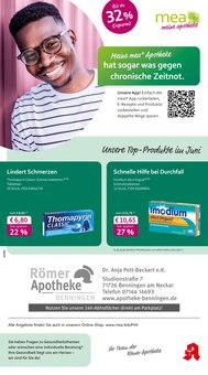 mea - meine apotheke Prospekt der Woche "Unsere Juni-Angebote" Seite 1, 01.06.2025 bis 30.06.2025 für Benningen Aktueller mea - meine apotheke Prospekt "Unsere Juni-Angebote" Seite 1 von 4 Seiten für Benningen