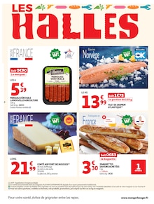 Catalogue Auchan Supermarché de la semaine "LES HALLES" avec 2 pages, valide du 11/08/2026 au 15/08/2026 pour Antibes et alentours Prospectus Auchan Supermarché de la semaine "LES HALLES" avec 2 pages, valide du 11/08/2026 au 15/08/2026 pour Antibes et alentours