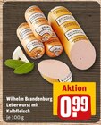 Leberwurst mit Kalbfleisch Angebote von Wilhelm Brandenburg bei REWE Frankfurt für 0,99 €