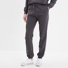 Pantalon jogging droit molleton gris foncé femme dans le catalogue La Halle