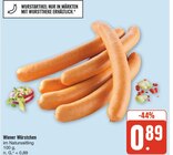 Aktuelles Wiener Würstchen Angebot bei nah und gut in Dresden ab 0,89 €