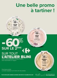 Prix et réduction L'Atelier Blini dans le prospectus Carrefour Proximité en cours Offre L'Atelier Blini dans le catalogue Carrefour Proximité du moment à la page 5