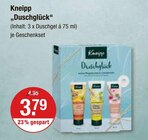 „Duschglück“ im V-Markt Prospekt „Duschglück“ von Kneipp im aktuellen V-Markt Prospekt für 3,79 €