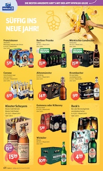 Becks im Getränke Hoffmann Prospekt "Aktuelle Angebote" mit 10 Seiten (Potsdam)