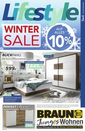 Aktueller BRAUN Möbel-Center Prospekt mit Bett, "WINTER SALE", Seite 1