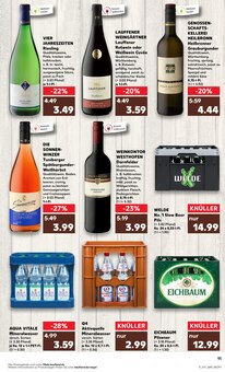 Rotwein im Kaufland Prospekt "Aktuelle Angebote" mit 44 Seiten (Mannheim)