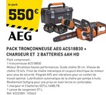 Promo PACK TRONÇONNEUSE ACS18B30 + CHARGEUR ET 2 BATTERIES 6AH HD à 550,00 € dans le catalogue Tout Faire à Limogne-en-Quercy