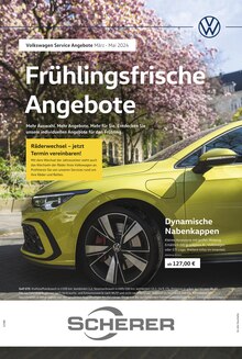 Aktueller Volkswagen Prospekt "Frühlingsfrische Angebote" Seite 1 von 1 Seite für Heidelberg
