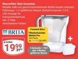 Wasserfilter Style Essentials Angebote von Brita bei GLOBUS Amberg für 14,99 €