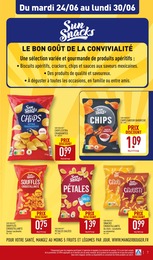 Prix et réduction Chips dans le prospectus Aldi en cours Offre Chips dans le catalogue Aldi du moment à la page 7
