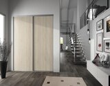Porte coulissante chene clair profil gris "valla" h. 250 x l. 90 cm - Cooke and Lewis en promo chez Brico Dépôt Nice à 102,00 €