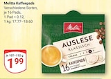 Auslese Klassisch Angebote von Melitta bei GLOBUS Saarlouis für 1,99 €