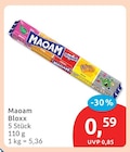 Bloxx von Maoam im aktuellen budni Prospekt