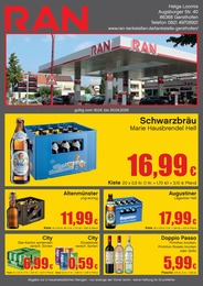 Tankstellen Prospekt von RAN in Gersthofen Aktueller RAN Tankstellen Prospekt für Gersthofen: RAN mit 2} Seiten, 16.04.2026 - 30.04.2026