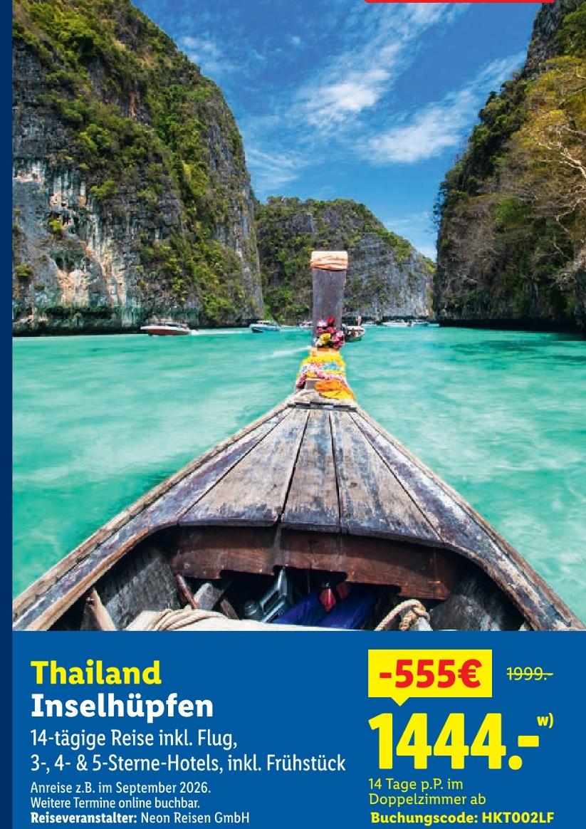 Thailand Inselhüpfen