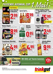 Jack Daniels im Trinkgut Prospekt "Aktuelle Angebote" mit 8 Seiten (Bensheim)