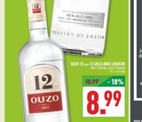 Aktuelles Ouzo 12 oder 12 Gold Anis Liqueur Angebot bei Marktkauf in Wuppertal ab 8,99 €