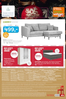 Couch im XXXLutz Möbelhäuser Prospekt "XXXLutz wünscht frohe Weihnachten" mit 8 Seiten (Koblenz)