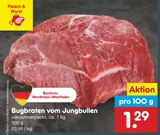 Aktuelle Braten Angebote bei Netto Marken-Discount in Aachen Aktuelles Bugbraten vom Jungbullen Angebot bei Netto Marken-Discount in Aachen ab 1,29 €