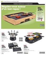 Appareil Raclette Angebote im Prospekt "Restez connectés à vos envies !" von Carrefour auf Seite 4
