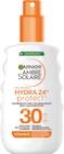 Ambre Solaire Hydra 24 h Protect Spray LSF 30 von Garnier für 7,99 € bei Rossmann im Angebot Ambre Solaire Hydra 24 h Protect Spray LSF 30 von Garnier im aktuellen Rossmann Prospekt