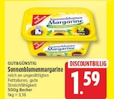 Sonnenblumenmargarine von Gut&Günstig für 1,59 € bei EDEKA im Angebot Sonnenblumenmargarine von Gut&Günstig im aktuellen EDEKA Prospekt