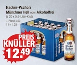 Muenchner Hell im V-Markt Prospekt Münchner Hell von Hacker-Pschorr im aktuellen V-Markt Prospekt für 12,49 €