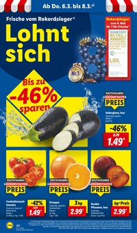 Tomaten im Lidl Prospekt "LIDL LOHNT SICH" mit 63 Seiten (Halle (Saale))