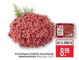 Rinderhackfleisch Angebote von Gut & Günstig bei Marktkauf Böblingen für 8,99 €