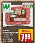 Hackfleisch gemischt im Angebot bei REWE in Bietigheim-Bissingen Hackfleisch gemischt Angebote von REWE Bio bei REWE Bietigheim-Bissingen für 7,99 €