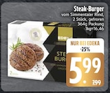 Steak-Burger vom Simmentaler Rind im Angebot bei EDEKA in Heidenheim Steak-Burger vom Simmentaler Rind Angebote von EDEKA bei EDEKA Heidenheim für 5,99 €