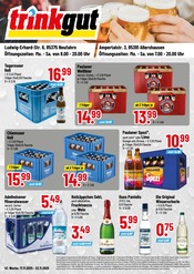 Trinkgut Discounter Prospekt der aktuellen Woche mit 4 Seiten, gültig von 17.11.2025 bis 22.11.2025, in Ismaning und Umgebung Aktueller Trinkgut Discounter Prospekt in Ismaning und Umgebung, "Aktuelle Angebote" mit 4 Seiten, 17.11.2025 - 22.11.2025