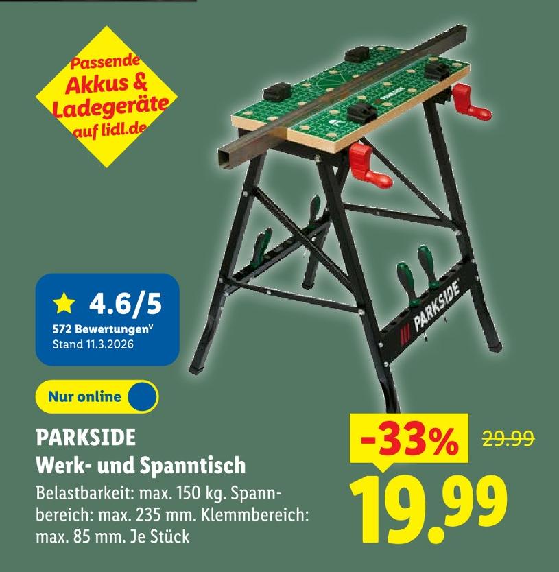 Werk- und Spanntisch